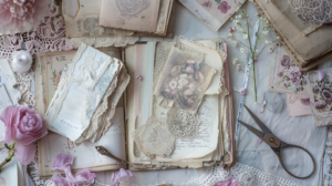 beautiful shabby chic junk journal beginner workspace flat la 19af942c 3e0a 4e20 b9b4 3863ad343a90 3