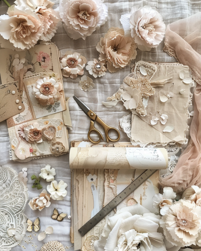 The Ultimate Junk Journal Supplies List (Everything You Need to Create Beautiful Vintage Journals) u4935583971 junk journal crafting tools arranged neatly sciss be080f1d f6f3 404d a524 b67fa6f214ba 1